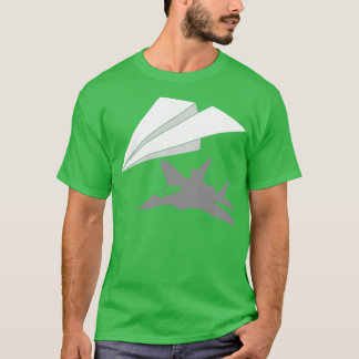 Paper Plane Pilot Men Boys Paper Airplane T-Shirt