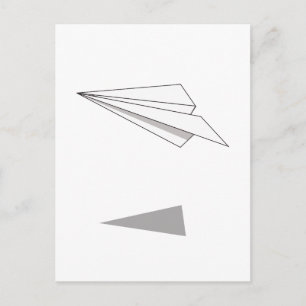 Paper Plane Postcard