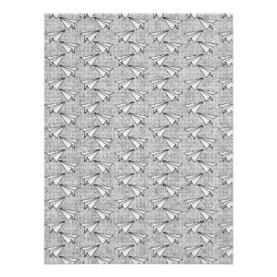 Paper planes vintage pattern. poster