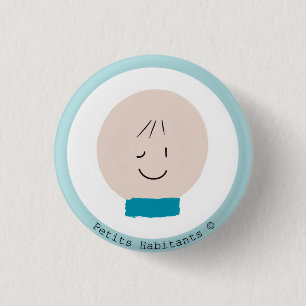 Paper plate 1 inch round button