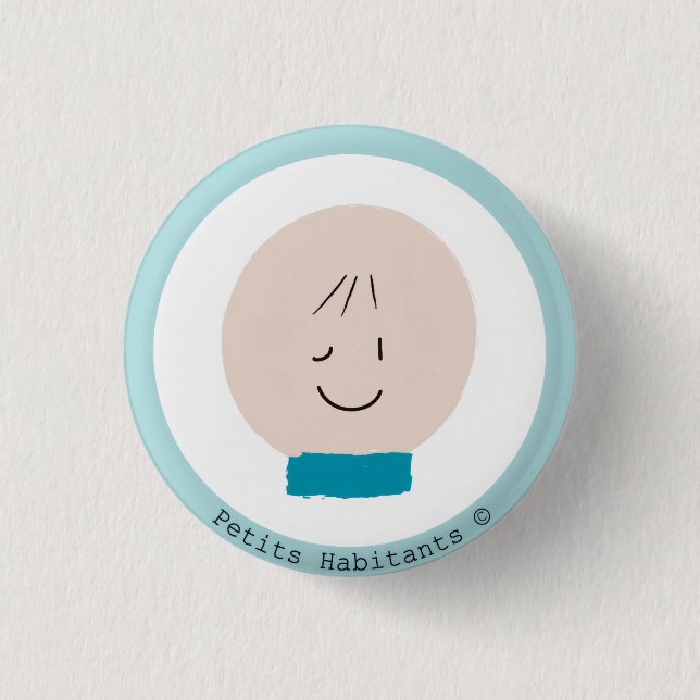 Paper plate 1 inch round button (Front)