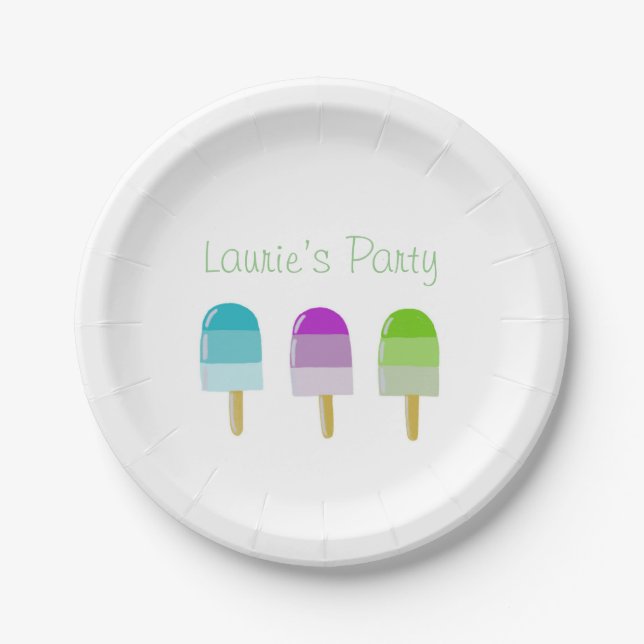 Paper Plate 7” with popsicle design 3-Personalize (Front)