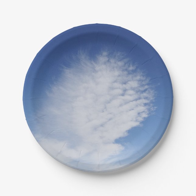 Paper plate beautiful clouds (Front)
