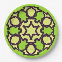 Paper Plate, Bold Splash Multicolor classic design