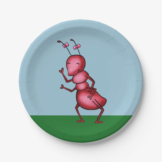Paper Plate Cartoon Ant (Front)