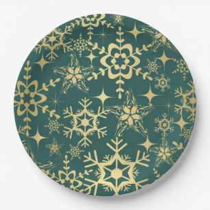 Paper Plate-Christmas Snowflakes Plate