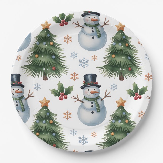 Paper Plate-Christmas Tableware Paper Plate (Front)