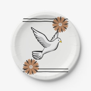 Paper Plate Dove