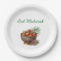 Paper Plate-Eid Mubarak Tableware