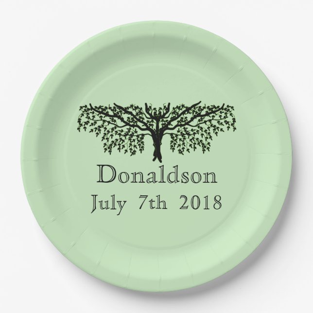 Paper Plate -  Family Tree Reunion (Front)