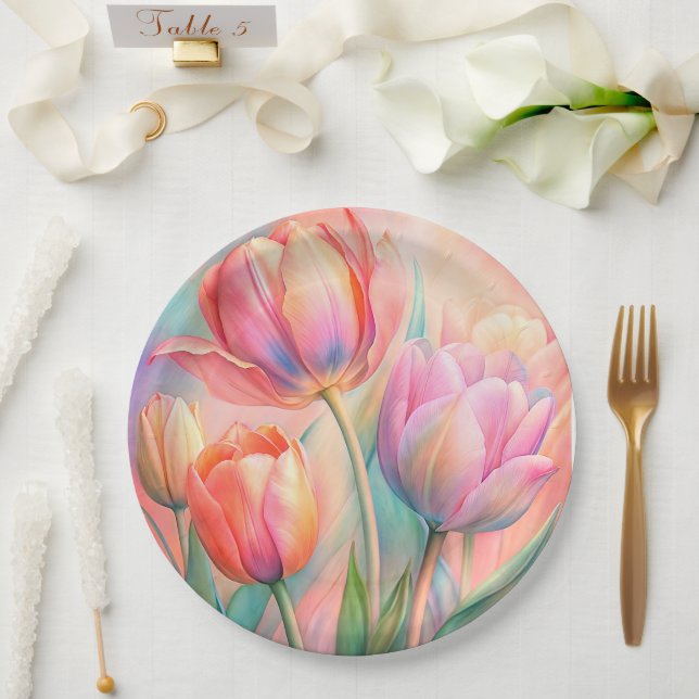 Paper Plate floral wedding/shower (Wedding)