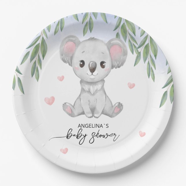 Paper Plate for Baby Shower  (Front)