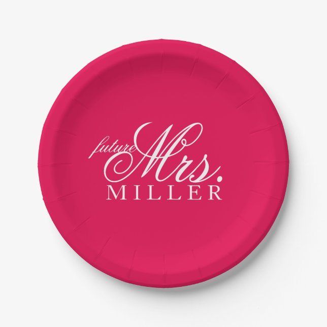 Paper Plate - future Mrs. (Front)