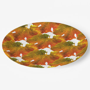 Paper Plate - Grape Leaf Mosaic