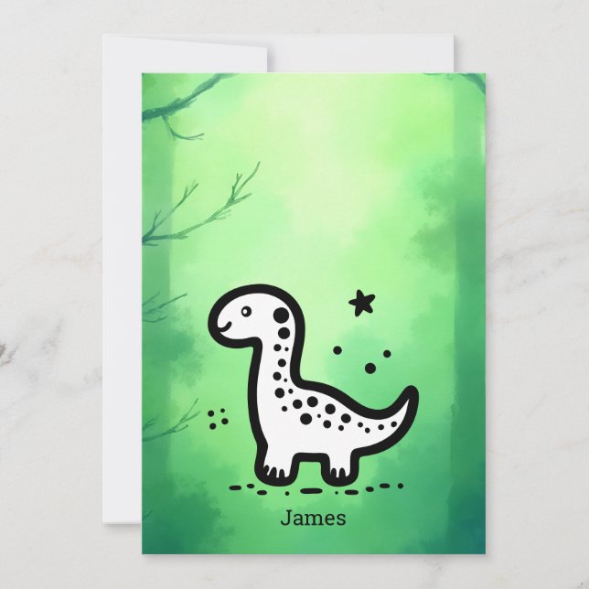 Paper Plate Invitation (Front)