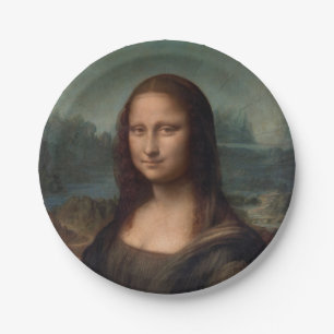 PAPER PLATE : LEONARDO DA VINCI : THE MONA LISA