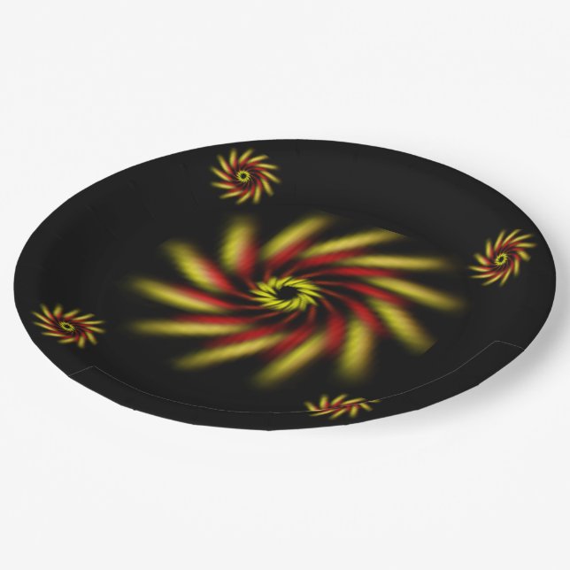 Paper Plate - Multiple Pinwheels (Angled)