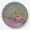 Paper plate   purple pretty song bird