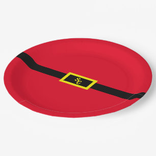 Paper Plate - Santa Buckle and Belt