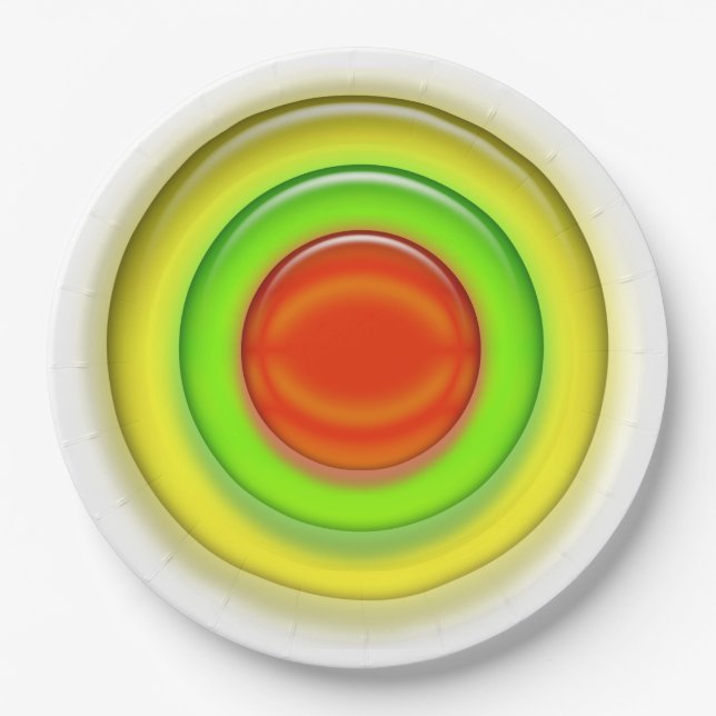 Paper Plate - Three Dimensional Bubbles (Front)