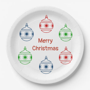 Paper Plate - Tree Ornaments and Greeting