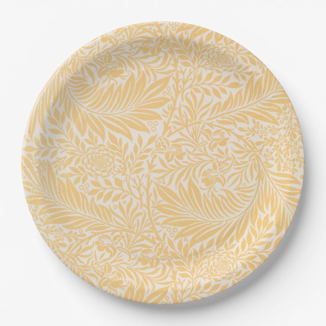 PAPER PLATE : WILLIAM MORRIS : LARKSPUR (Front)