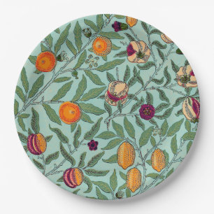 PAPER PLATE : WILLIAM MORRIS : POMEGRANATES 