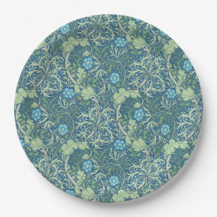 PAPER PLATE : WILLIAM MORRIS : SEAWEED