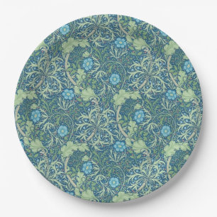 PAPER PLATE : WILLIAM MORRIS : SEAWEED