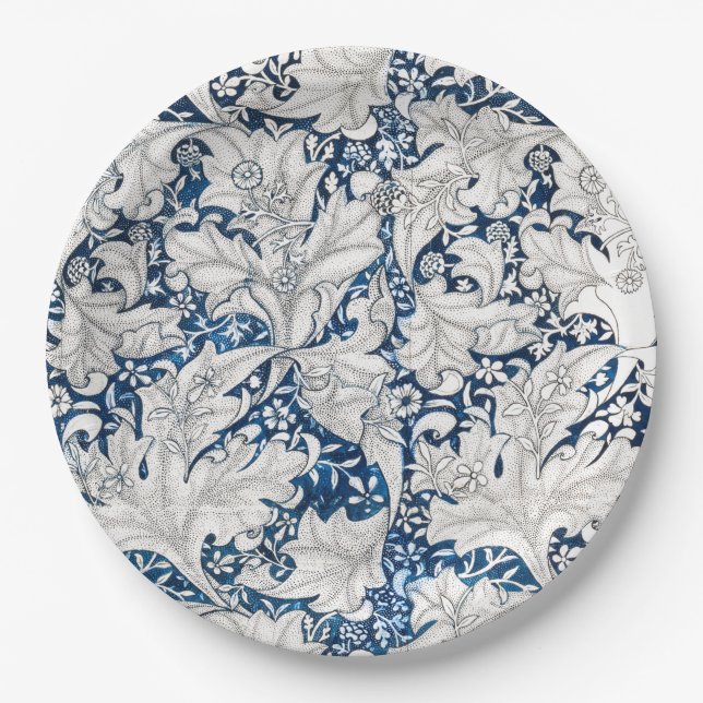 PAPER PLATE : WILLIAM MORRIS : WALLFLOWER PATTERN  (Front)