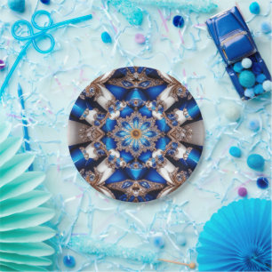 Paper plate with Argentinian Colours Design