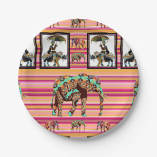 Paper Plates, African Elephant Plate