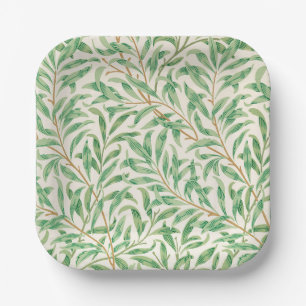 Paper Plates Art Nouveau Willow Bough Pattern