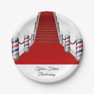 Paper Plates Barber Pole