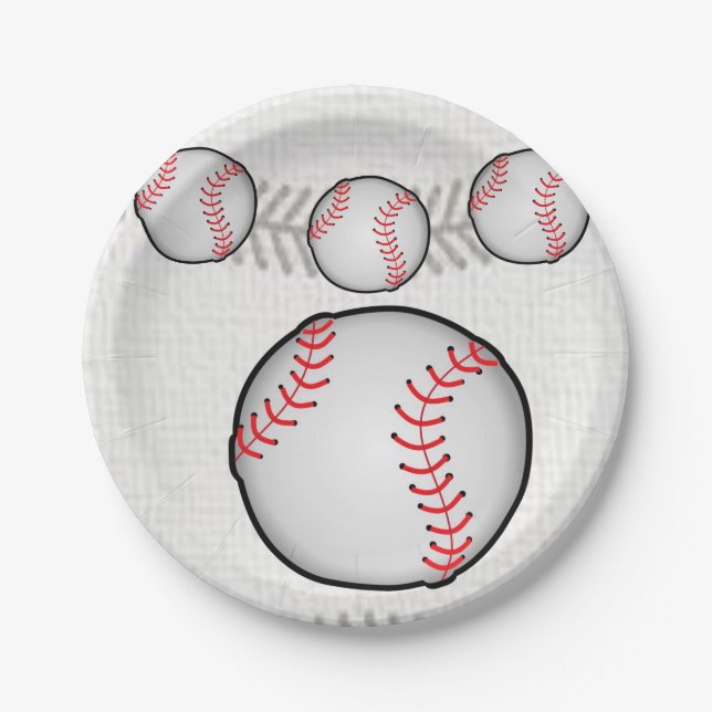 Paper plates Baseball (Front)