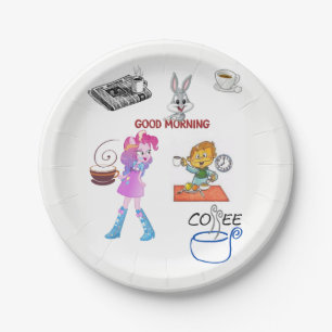 Paper plates Breakfast