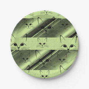 Paper plates Cats