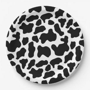 Paper Plates - Cow Pattern