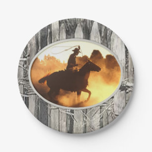 Paper plates Cowboys