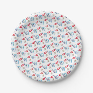 Paper Plates Dentist Teeth Smile 