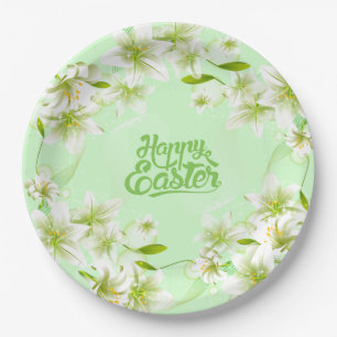 Paper Plates-Easter Lilies  Paper Plates