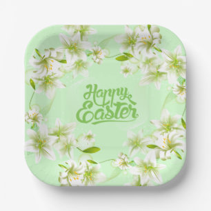 Paper Plates-Easter Lilies  Paper Plates