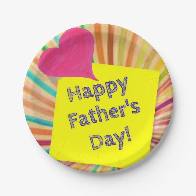 Paper plates Father's Day (Front)