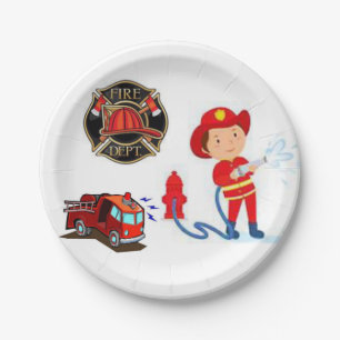 Paper Plates Fireman