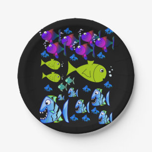 Paper plates Fish