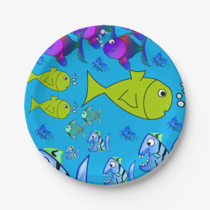 Paper plates Fish
