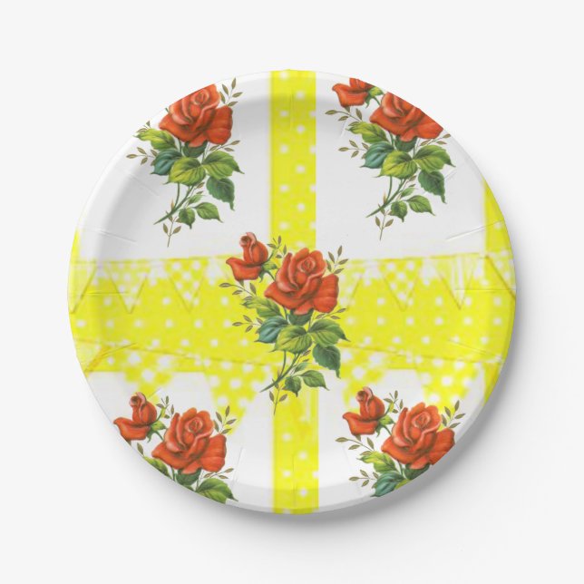 Paper plates Floral (Front)