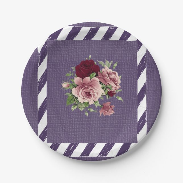 Paper plates Floral (Front)