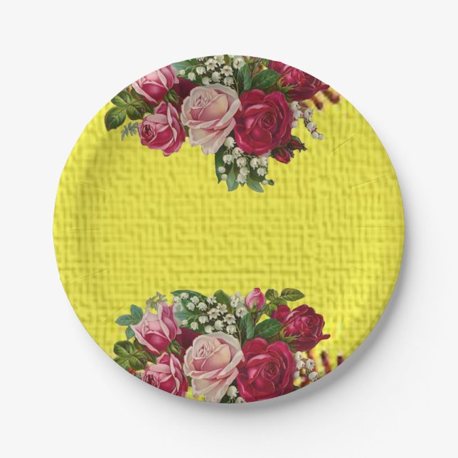 Paper plates Floral (Front)