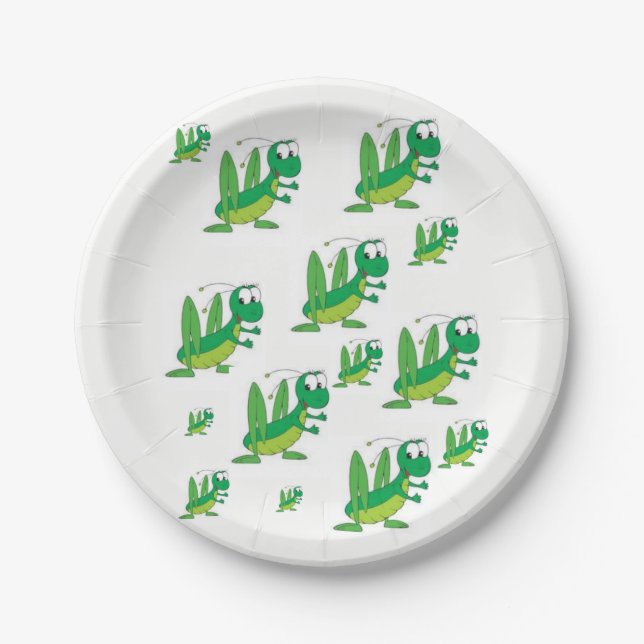 Paper plates Grasshopper (Front)